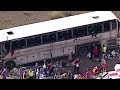 Dozens injured in tour bus crash