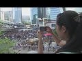 Chinese tourists' react to protests