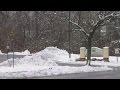 Plow traps kids playing in snow
