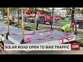 Solar bike path opens in the Netherlands