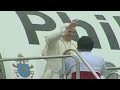 Typhoon shortens pope&#039;s trip in Tacloban