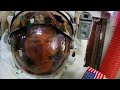 Astronaut's helmet takes on water during spacewalk