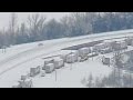 Hundreds of drivers stranded on icy highways