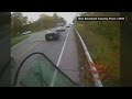 Bus driver plows through traffic