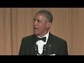 President Obama jokes with journalists, celebs
