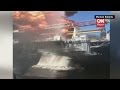 2010: Close up video captured Gulf Coast rig burning