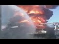 2010: Close up video captured Gulf Coast rig burning