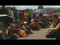 Fearful survivors camp outside in Kathmandu